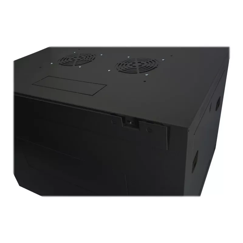 DIGITUS Dynamic Basic DN-19 16-U-EC-SW - armário - armário de rede - adequado para montagem na parede - RAL 9005 - 16U - 48,3 cm (19 polegadas)