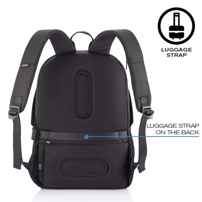 Mochila de lazer XDDESIGN Bobby Soft com compartimento para portátil de 15,6 polegadas, 16 l, PET, preto