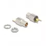 Conector de ligação DC DeLOCK 5,5 x 2,5 mm fêmea tomada de encastrar versão para soldar 20 V 15 A