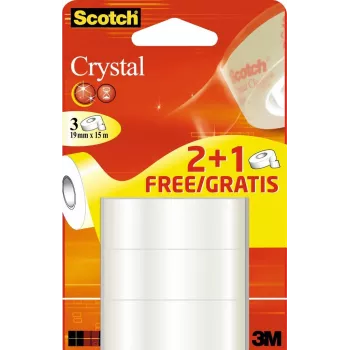 Fita adesiva de escritório Scotch 61915RP 15 m Transparente 19 mm 3 unid.