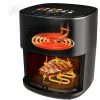 Fritadeira de ar quente Cecotec Cecofry&Grill Duoheat 6500, 6,5 L, 2200 W, ecrã tátil LCD, preto