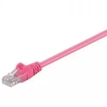 Wentronic Goobay Cabo de rede CAT 5e, U/UTP, magenta, 3 m - mistura de cobre CCA (95232)