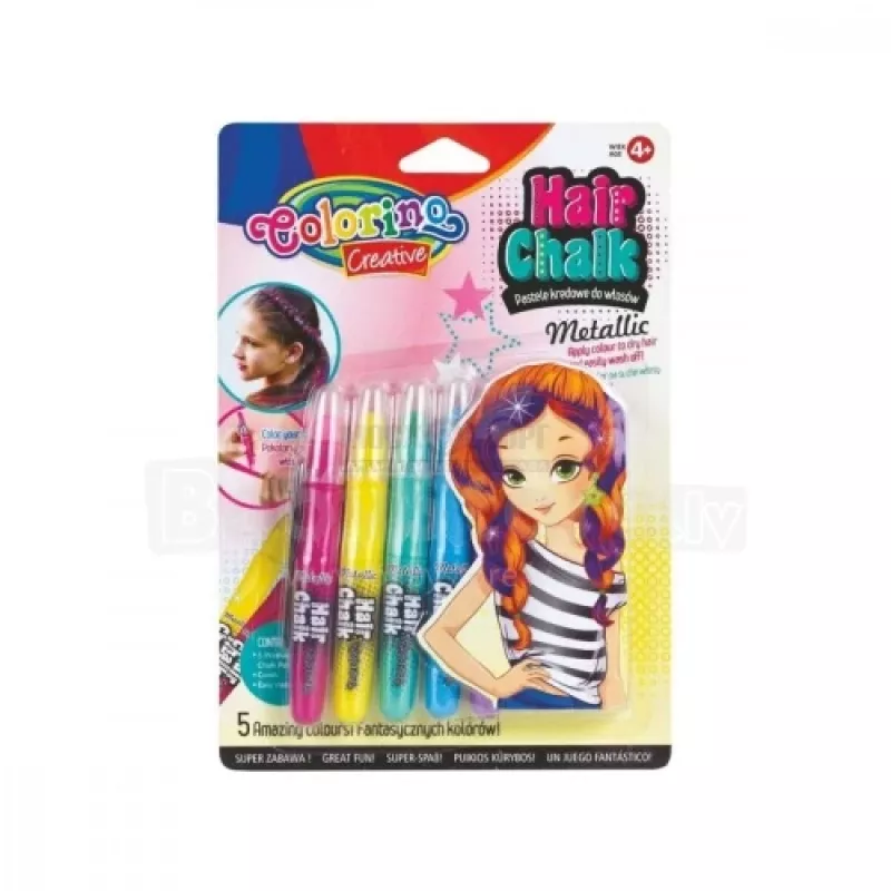 Giz de cabelo Colorino Creative Metallic 5 cores