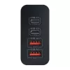 Carregador de rede BlitzWolf BW-S29 120W preto — fonte de alimentação USB, carregamento rápido multi-porta