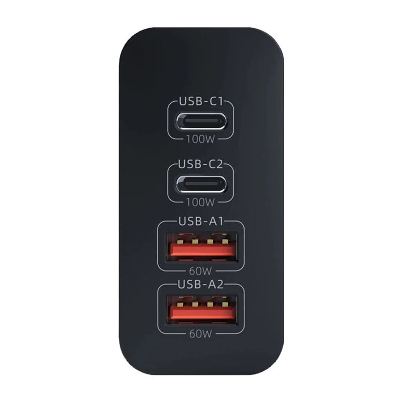 Carregador de rede BlitzWolf BW-S29 120W preto — fonte de alimentação USB, carregamento rápido multi-porta