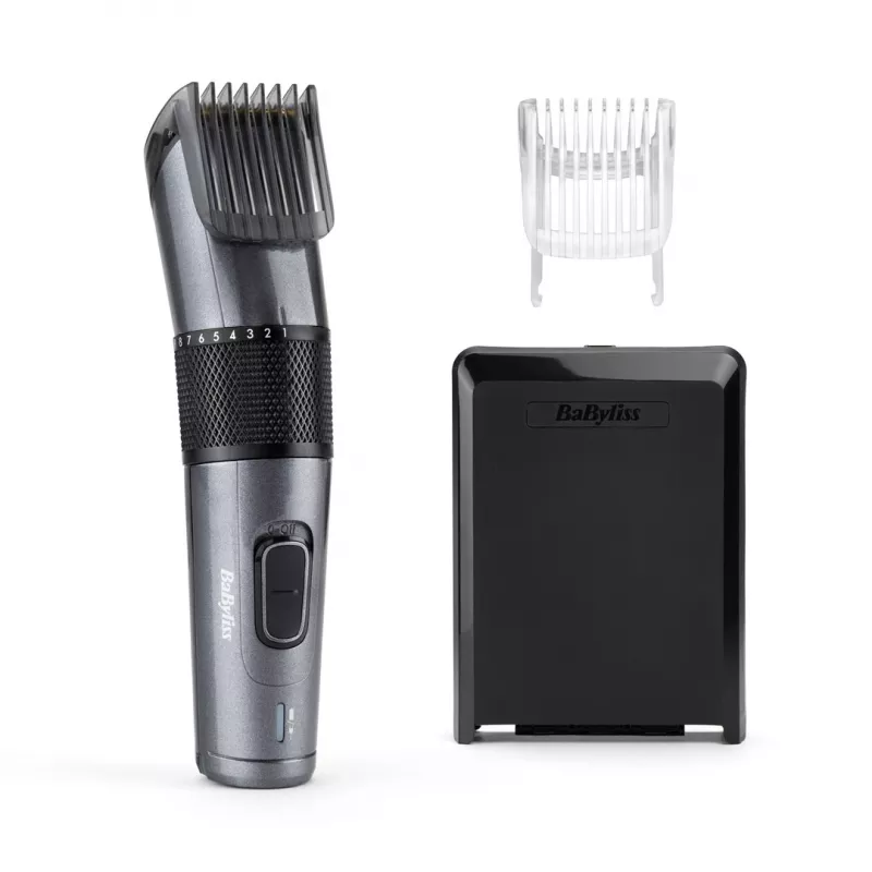 BaByliss E976E máquina de cortar cabelo, cinzenta/preta