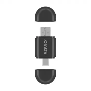 Transmissor de áudio sem fios Savio TR-17 Bluetooth USB 10 m preto
