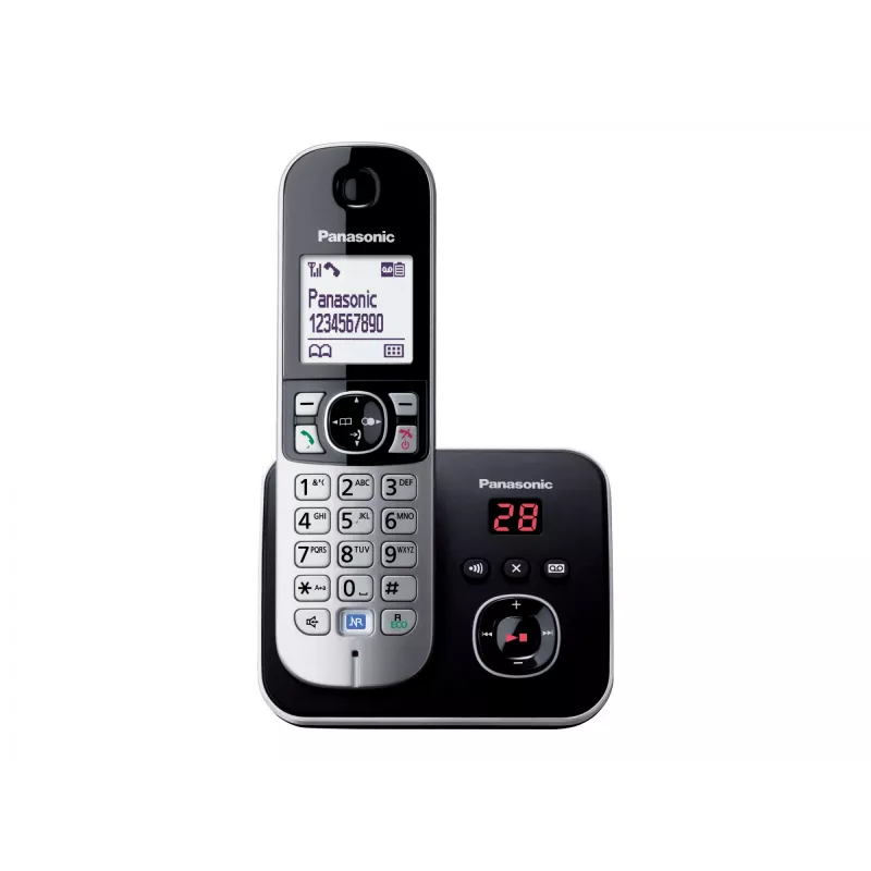 Telefone DECT Panasonic KX-TG6821GB preto