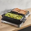 Grelhador elétrico de contacto Tefal OptiGrill+ XL aço inoxidável — grande capacidade, programas automáticos de cozedura