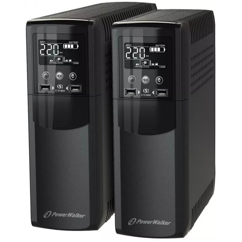 BlueWalker PowerWalker VI 800 CSW IEC UPS line-interactive, 800 VA (0,8 kVA), 480 W, preta