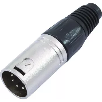 Conector XLR de 5 pinos Omnitronic 30208420 — conector de áudio (macho/fêmea) para sinais simétricos