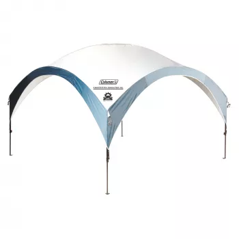 FastPitch Event Shelter XL, pavilhão prateado/azul-escuro, 4,5 x 4,5 metros