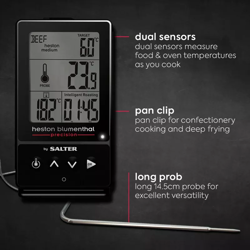Salter 540A HBBKCR Heston Blumenthal Precision 5-in-1 termómetro digital de cozinha