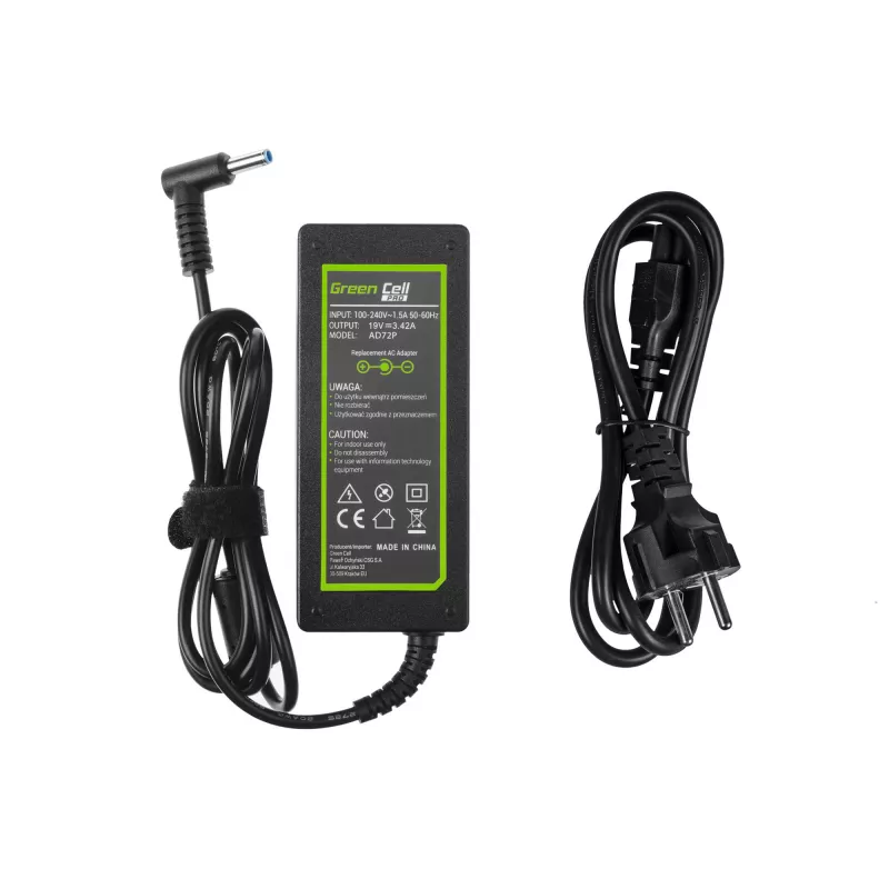 Fonte de alimentação Green Cell AD72P Indoor 65W preto