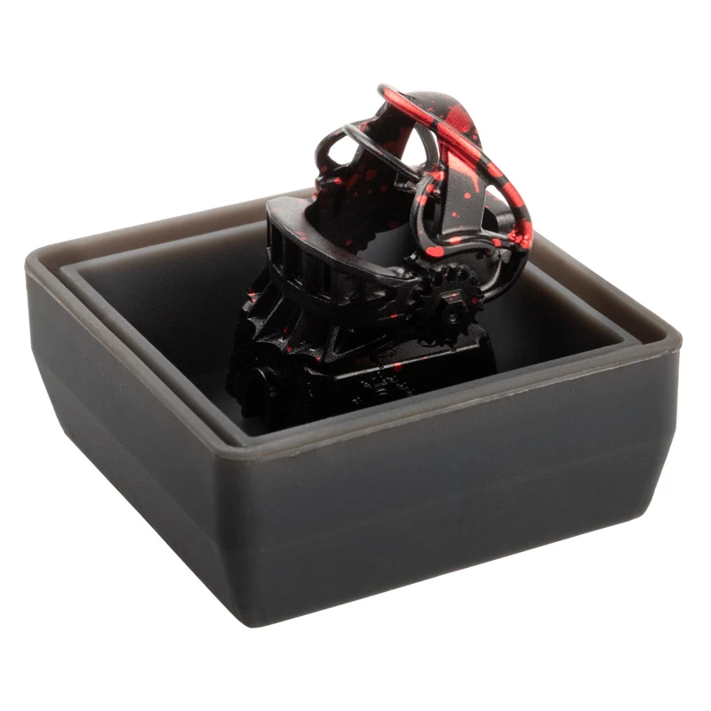 Keycap de alumínio ZOMOPLUS ferramenta de tortura manchada - preto/vermelho