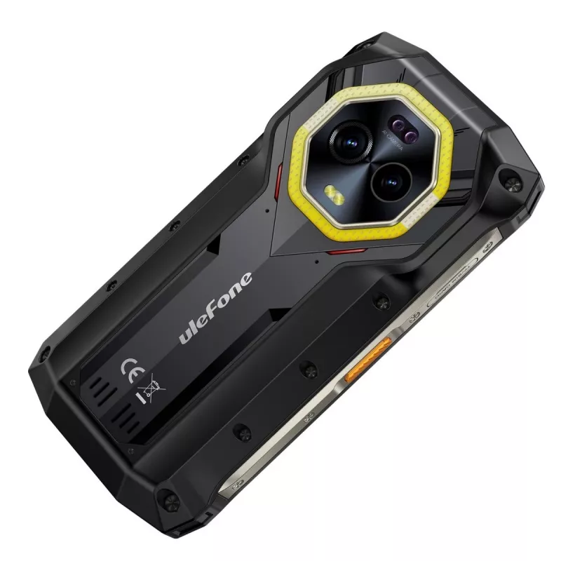 Ulefone Armor Mini 20 smartphone, 4,7 polegadas, Helio G99, 8GB RAM, 256GB, 6200 mAh, Android 14, preto