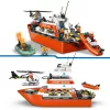 Blocks City 60504 Barco de salvamento e helicóptero da guarda costeira