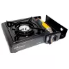 Fogão de campismo portátil a gás ELICO BDZ-155B para cartuchos de 2,2 kW, acendimento piezoelétrico.