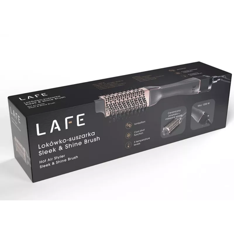 Escova de ar quente LAFE 47460 Sleek and Shine Brush — escova de ar quente LAFE modelo 47460