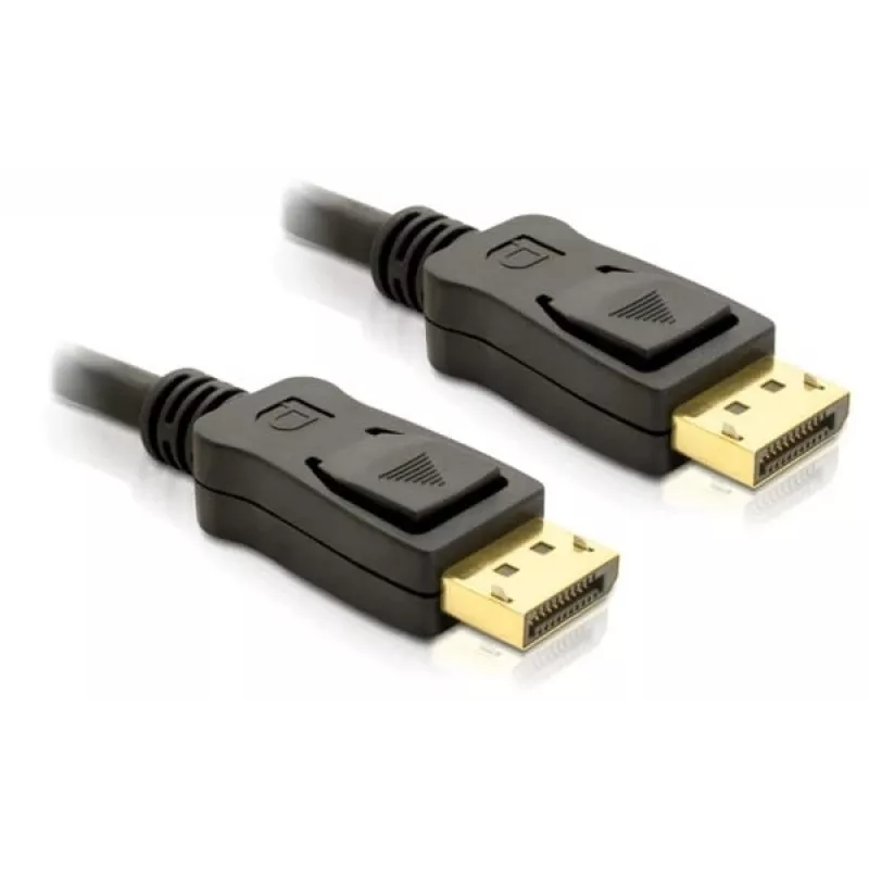 Cabo DisplayPort DeLOCK 82423 1 m macho a macho preto