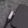 Cabo USB-C para USB-A angular Akyga AK-USB-58, 30 cm, 60 W, entrançado, preto