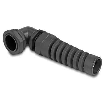 DeLOCK bucim 90° angular PG21 preto alívio de tração