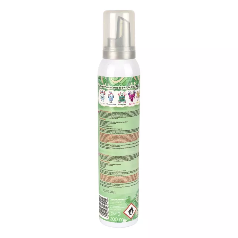 Brinquedo espuma de banho Tuban TUBI FOAM verde 200 ml para meninos e meninas