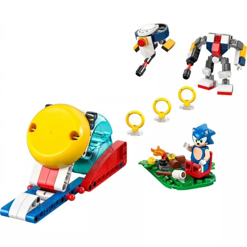 Brinquedo de construção LEGO Sonic the Hedgehog 77001 conjunto Campfire Showdown, 177 peças, 1 minifigura, idade 7+