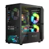 Caixa de computador Logic Concept Portos Mini ARGB Micro ATX preto