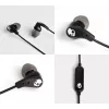 Skullcandy | Auscultadores desportivos | Conjunto | intra-auriculares | microfone | cancelamento de ruído | preto
