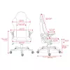 Cadeira gaming Deltaco DC130 Soft Woven Mesh preta (GAM-180)