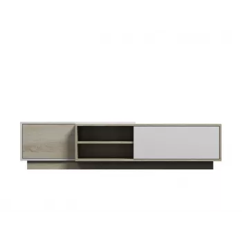 Móvel de TV Cama SIGMA1 180 carvalho Sonoma/branco brilhante