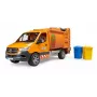 Veículo de modelo BRUDER MB Sprinter Camião do lixo BR-02682, réplica de brinquedo à escala