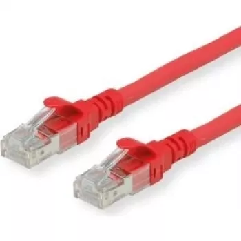 ROLINE - Cabo de rede - RJ-45 (M) para RJ-45 (M) - 5 m - UTP - CAT 6 - isento de halogéneos, moldado, condutor multifilar - Vermelho (21.15.2515)