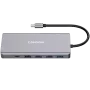 Canyon HUB USB 13 em 1 USB-C 2xHDMI 4xUSB 2xUSB-C CRJ45VGA Retail