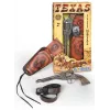 Revólver de cowboy de brinquedo em metal Pulio 155150/0 com coldre removível, réplica single-action