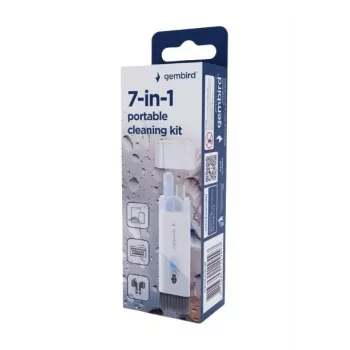 Gembird kit de limpeza universal portátil 7 em 1 - branco