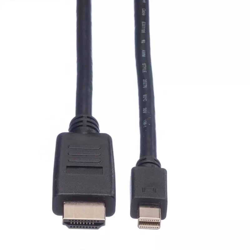Cabo Mini DisplayPort VALUE Mini DP-HDTV M/M 2 m