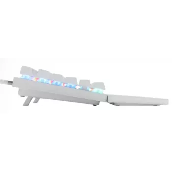 Teclado mecânico TKL para gaming STEELSERIES Apex Pro TKL Gen 3 branco — layout US, RGB, interruptores ajustáveis