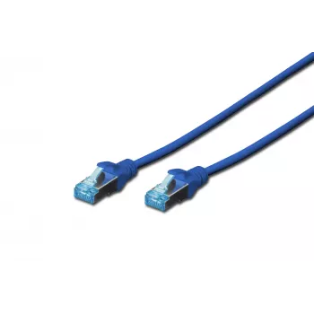 Cabo de rede Digitus CAT 5e SF/UTP RJ-45 Cat5e 0,5 m azul