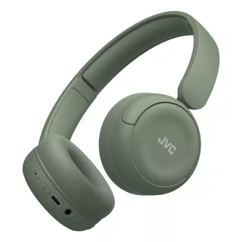 Headset JVC HA-S59W com fios e sem fios arco de cabeça música/dia a dia USB Type-C Bluetooth verde