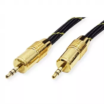 Cabo de áudio ROLINE GOLD 3,5 mm Ficha / Ficha 5,0 m (11.09.4285)