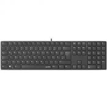 Teclado SPEEDLINK SL-640010-BK USB Alemão Preto Tamanho completo 110 teclas