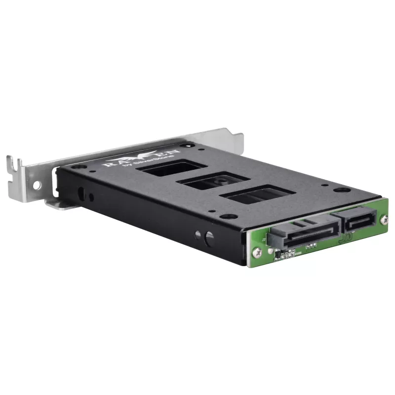 Caixa de montagem interna para disco rígido SILVERSTONE SST-EXB02 slot PCI para unidade de 2,5 polegadas