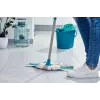 LEIFHEIT 52106 Esfregona de algodão, fibra, húmido e seco, azul, branco