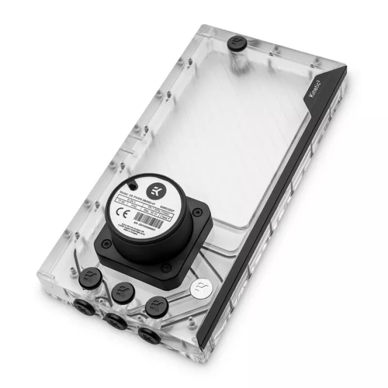 Combinação de reservatório e bomba EK Water Blocks EK-Quantum Kinetic3 FLT D5 PWM - 280mm, D-RGB, acrílico