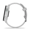 Smartwatch GARMIN Forerunner 165 — GPS, AMOLED 1,2 polegadas, 4 GB, 5 ATM, 11 dias de bateria, Caixa cinzenta, Bracelete branca