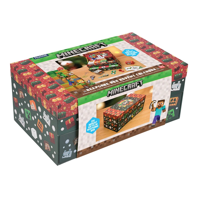 Calendário de advento caixa de arrumação Paladone PP15749MCF Minecraft 24 surpresas