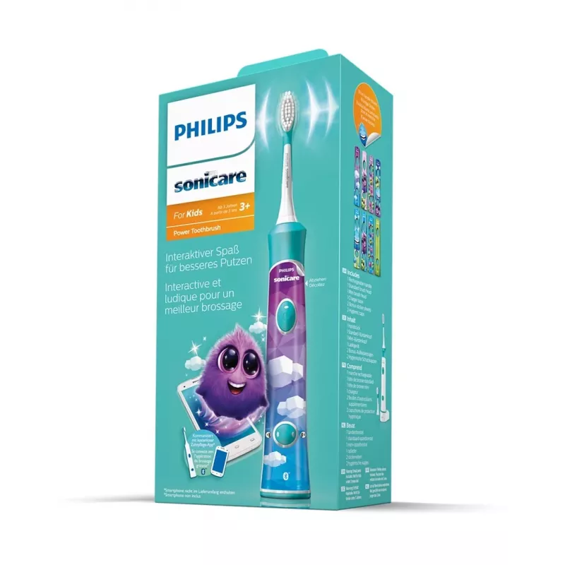 Escova de dentes sónica Philips Sonicare For Kids HX6352/11 cor aqua