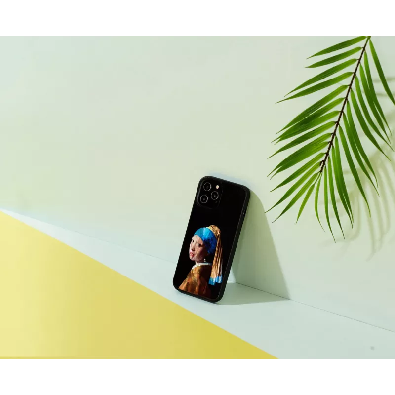 Capa de proteção iKins para Apple iPhone 12 Pro Max com design A Rapariga com o Brinco de Pérola